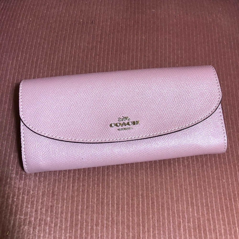 Pink coach wallet